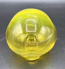 Blenko Citrine Glass Float / Stopper IT GLOWS