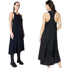 Sweaty Betty Explorer Ace Midi Dress S Black Sleeveless Tank Athletic Casual