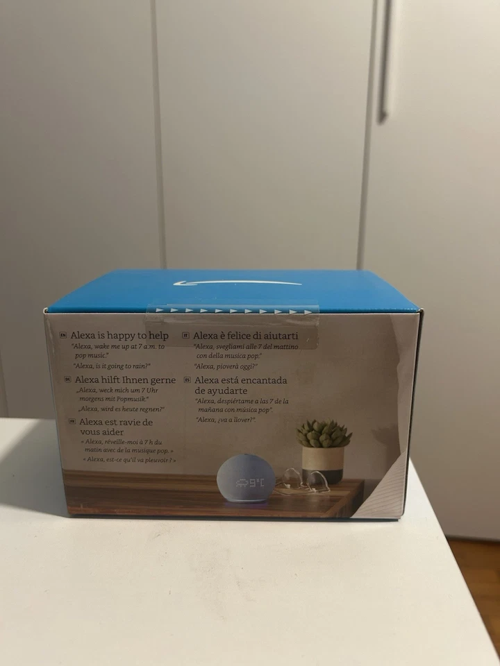 Amazon Echo Dot Gen 5 | Con Orologio | Blue | Display LED | NUOVO | SIGILLATO| - Imagen 4 de 4