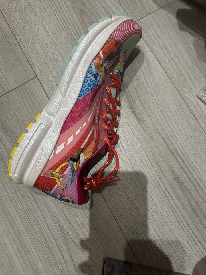 Mujer Brooks Trace 3, Rosa/Azul/Amarillo, Pride 10 B Mediano EE. UU. Agotado Limitado Foto 2 de 4