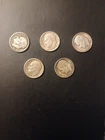 🔥[Lot of 5] Roosevelt Dimes 1946-1964 90% Silver CHOOSE # OF LOTS OF 5 COINS!