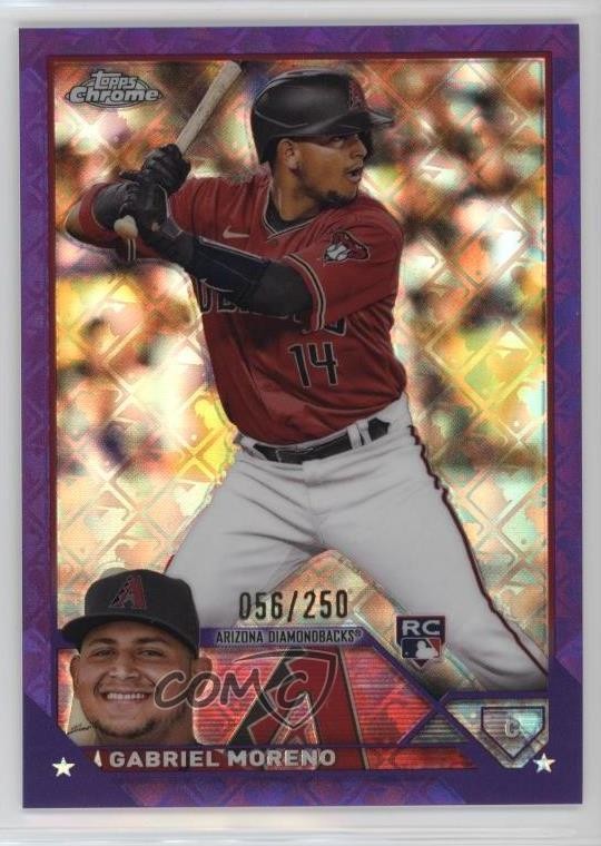 2023 Topps Chrome Logofractor Edition Purple Refractor /250 Gabriel Moreno 15sd