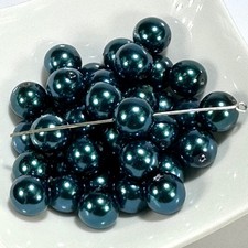 Czech Round Glass Imitation Pearls Cobalt Blue Pearl color 6mm 8mm 10mm