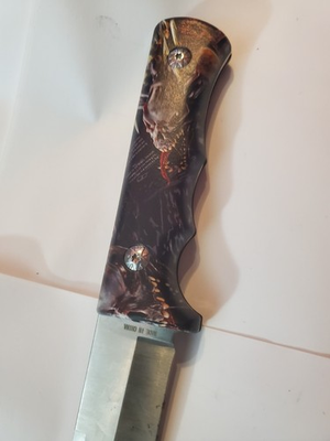 #ad Predator Handle Fixed Blade Knife Collectable Predator Movie $28.99