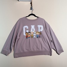 Gap x Peanuts Crew Neck Sweatshirt Pullover P...
