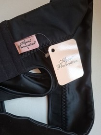 AGENT PROVOCATEUR VINTAGE RARE BLACK SHANDY OPEN BRIEF SIZE AP3 MEDIUM UK10 BNWT