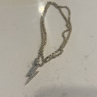 Massive 10k Gelbgold Seil Kette mit Diamant Anhänger 15 Gramm BESCHREIBUNG LESEN