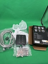 Shower Head and Hose 1.6M with Filter Square High Pressure 6 Jet Modes Large 
