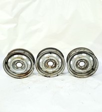 1965 Porsche 911 Oem Set Of 3 Vintage Wheel Rims 15x4 1064