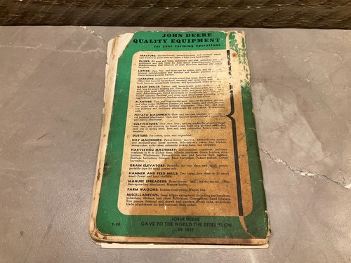 JOHN DEERE MODEL “ A” SERIES TRACTOR OPERATOR’S MANUAL NO. OM-RA3 - Picture 8 of 8