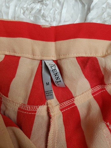 Lenni Designed In Australia Viscose Striped Orange Women's Pant Sz M (B3) NEW - Picture 8 of 10