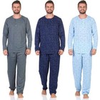 Herren Pyjama Schlafanzug einem Oberteil und einer Hose, Gr. M L XL 2XL