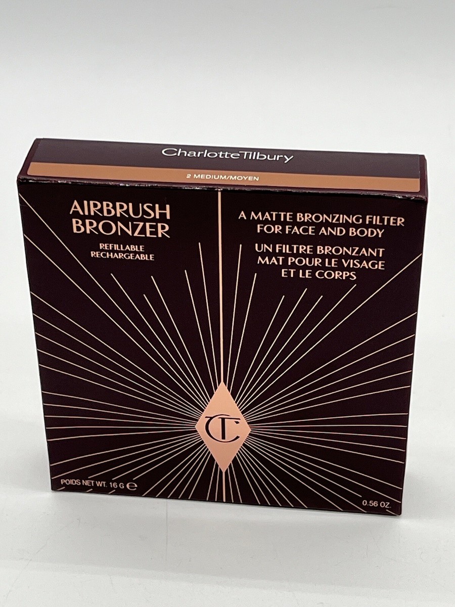 シャーロットティルブリー エアーブラシ　ブロンザー Medium 2 NEW Charlotte Tilbury AIRBRUSH Bronzer 2 MEDIUM For Face