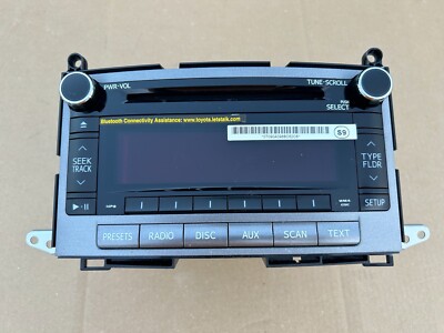 2010 - 2012 Toyota Venza AM FM Radio Aux MP3 WMA Disc CD Player PT