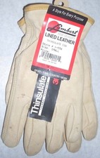 Lambert I-5TH Cowhide Leather Gloves w Defects Thinsulate Lined Size Small