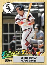  2022 Topps Series 1 ANDREW VAUGHN 1987 Box Topper Oversized Future Stars