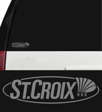 St. Croix Fishing Rods Hunting/Outdoor Sports Vinyl Decal Sticker Silver