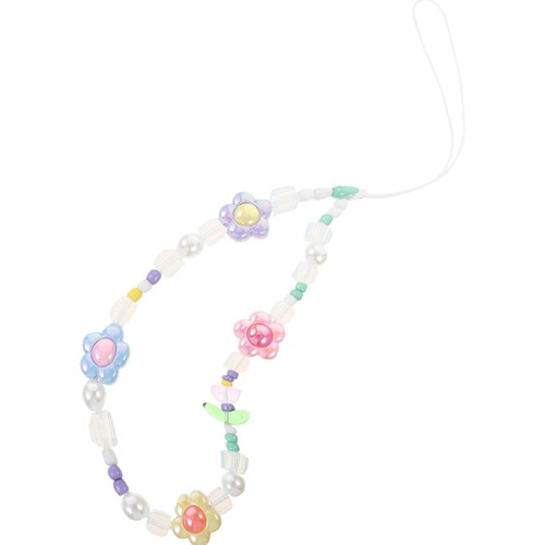 Flower Mobile Phone Charm Miss Beaded Cell Lanyards for Women Chain Strap - Zdjęcie 11 z 12