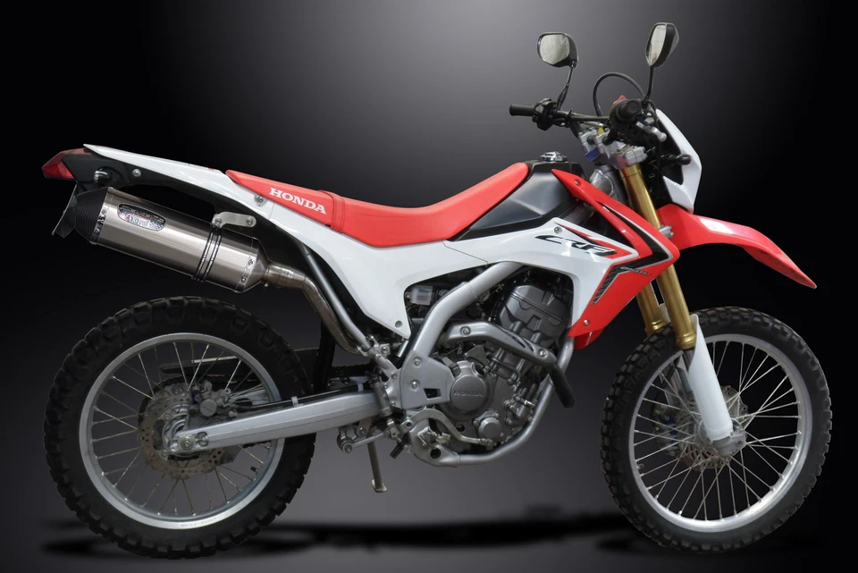 Kit silenciador de escape de acero inoxidable X-Oval 13,5" Slip On Honda CRF250L Trail 2012-2016 Foto 3 de 4
