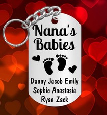 CUTE Keychain Gift 4 Grandma, Personalized FREE w' grandkids Names Grandmother