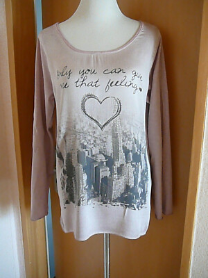 Multiblu Langarmshirt  , Longshirt,Rosa Töne  ; Gr.L oder  42 ,- Neuwertig#