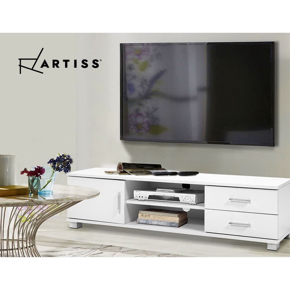 Artiss TV Entertainment Unit Stand Storage Drawers Shelf 120cm