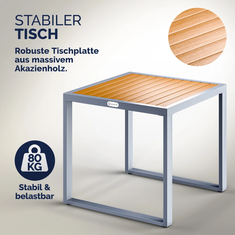 CASARIA® Balkonmöbel Gartenmöbel Set Polyrattan 3-teilig Balkon Garten Terrasse - Bild 3 von 4