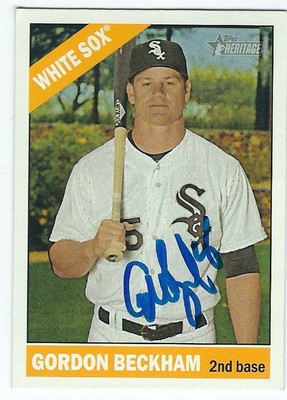 Autographed Gordon Beckham Chicago White Sox 2015 Topps Heritage