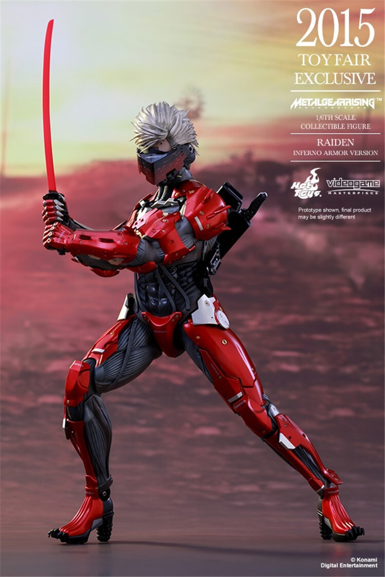 Hot Toys VGM19 Metal Gear Solid Rising Revengeance Raiden Red