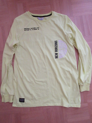 Langarmshirt Jungen Gr. 166 neongelb Primark