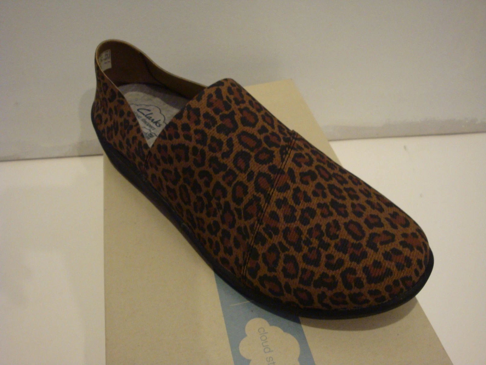 Ballerine leopardate Clarks Sillian Firn nuove con scatola taglia 11