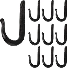 Vagon Wall Mount Cast Iron Hooks Coat Towel Bag Hat Hanger Multiuse Entryway Rai