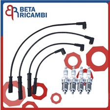 KIT CAVI CANDELA FIAT PUNTO 1.2 CC FINO 06/2003  + 4 CANDELE