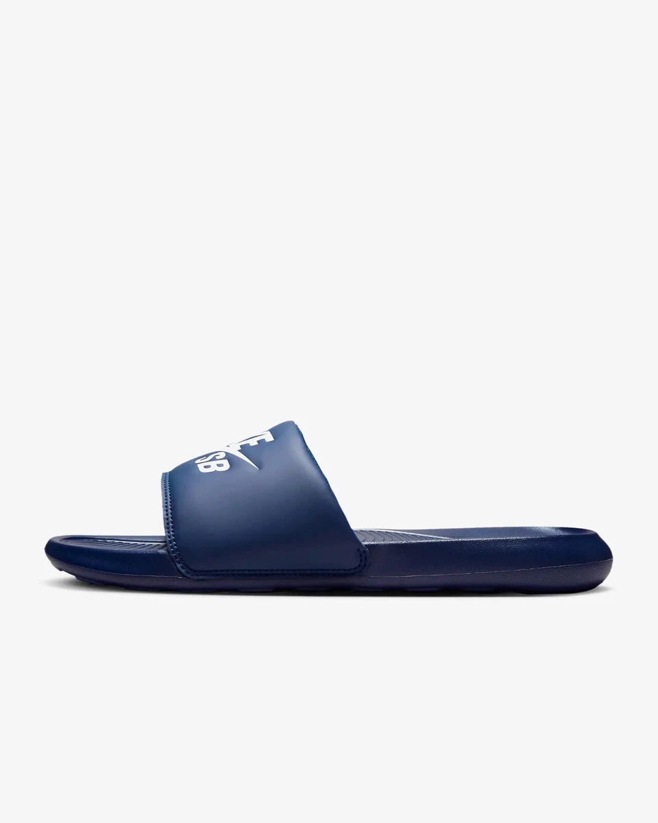 NEW Nike Victori One Slide SB Slide Sandals Blue White DR2018 400