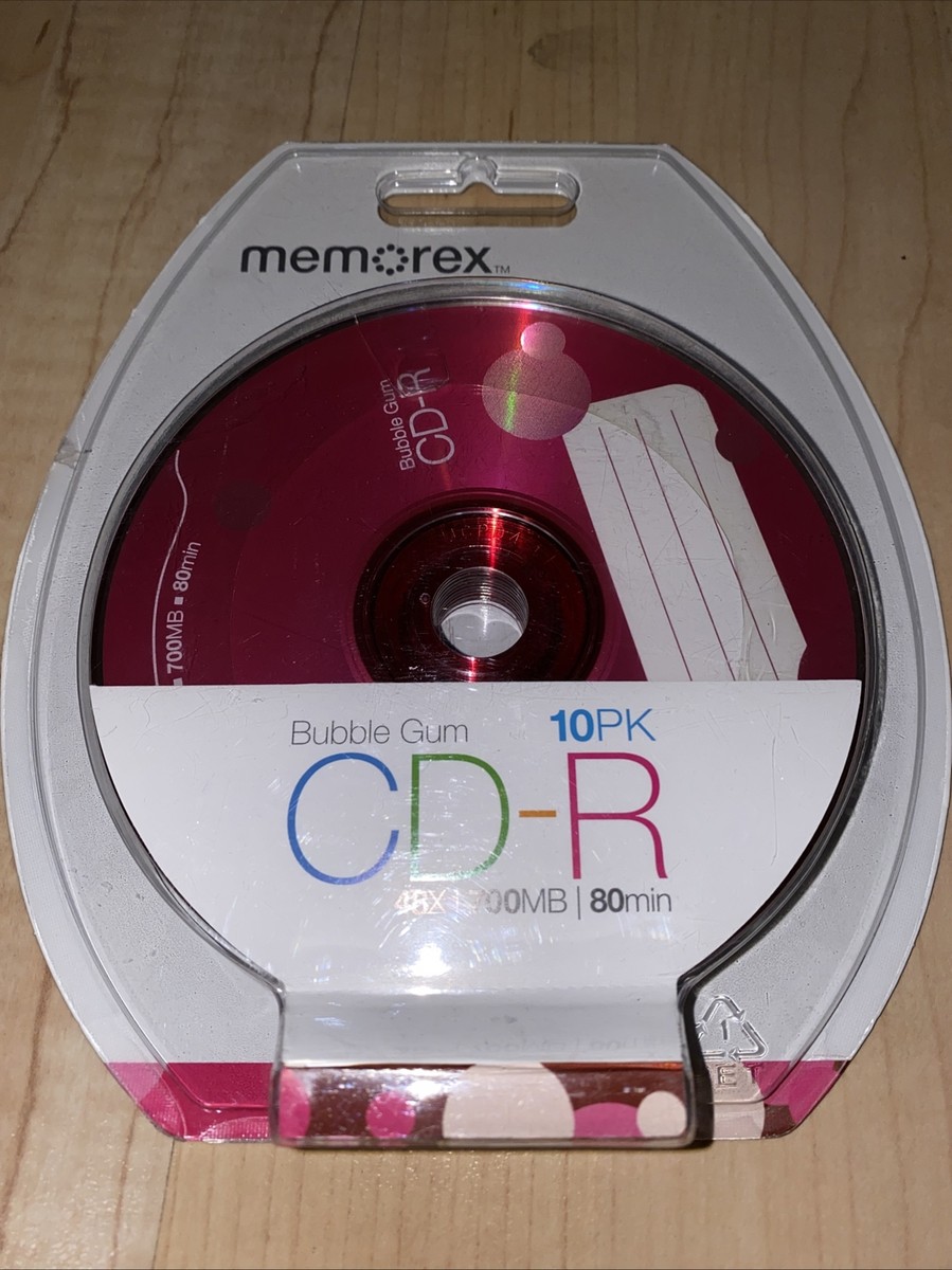 貴重！MEMOREX メモレックス CD−R 80枚セット 日本製 未使用 Memorex Bubble Gum Recordable 48x speed 700MB 80 min CD-R Discs 10