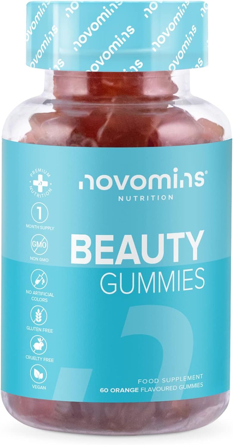 Novomins Hair Skin And Nails Vitamins - Hair Vitamins - Zinc, Vitamin C, A, E - Gluten-Free Biotin Gummies - 60 Biotin Hair Growth Gummies - Thicker Hair & - Image 4