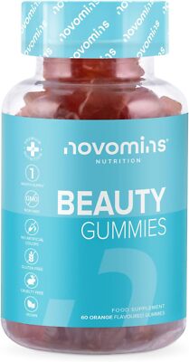 Novomins Beauty Gummis Haarhaut & Nägel Biotin Kollagen Vitamin C 60 Gummis