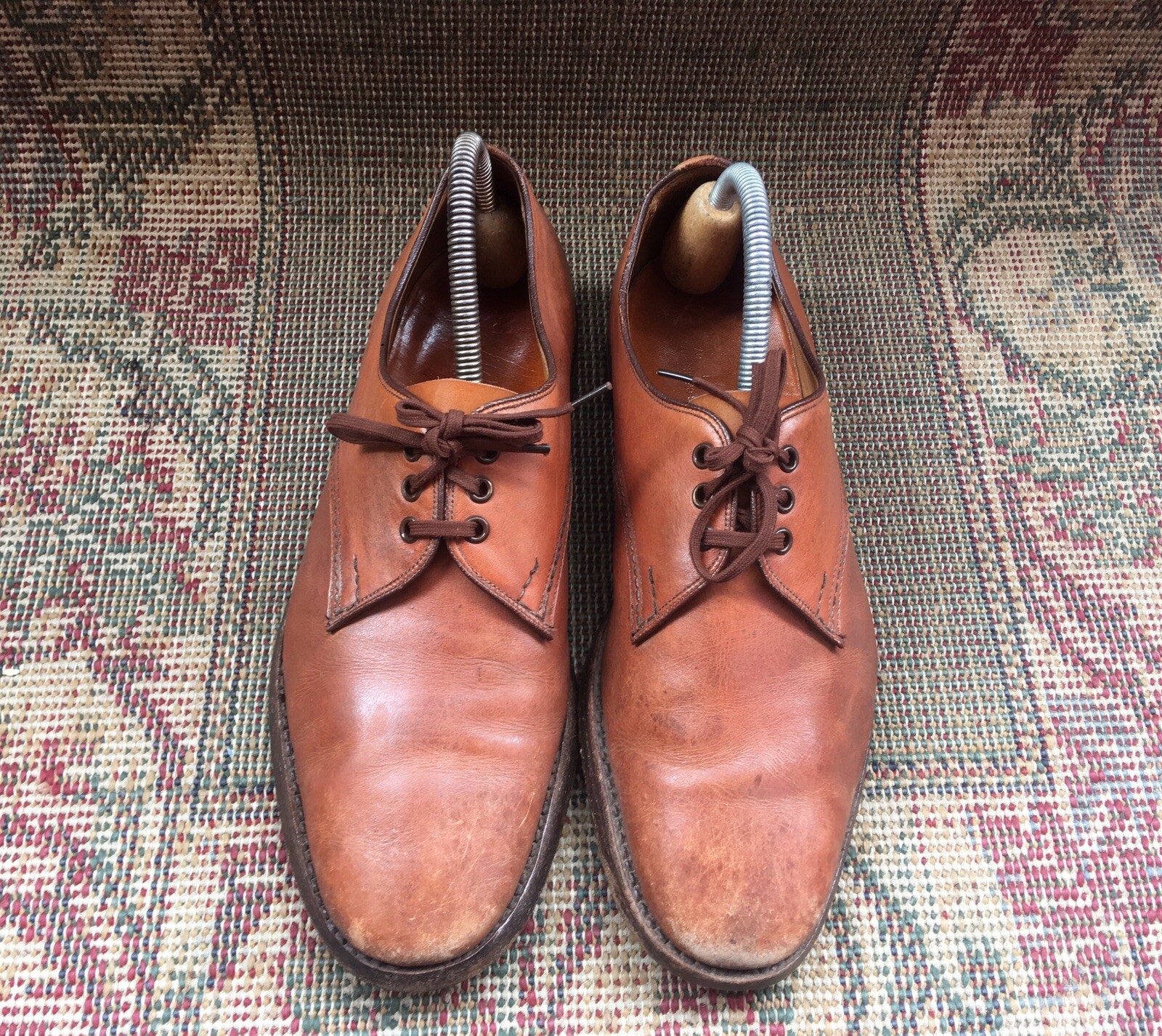 Trickers Vintage Mens Shoes Made In England Size 7 eBay