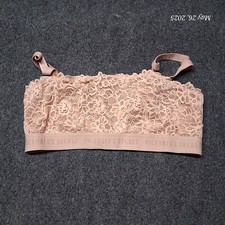 Victoria Secret Bralette Women Size Large Pink Lace Wireless