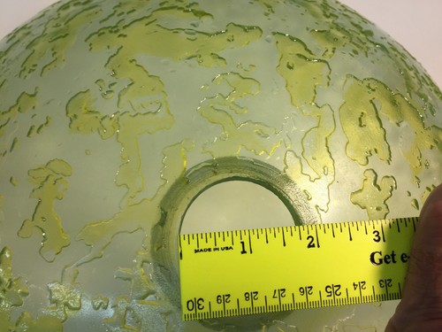 GREEN AMOEBA PATTERN VESSEL SINK 16.5" DIA. X 6"H - Picture 5 of 6