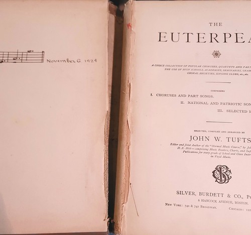 RARE The Euterpean, John W. Tufts, 1888, Cover Separated Silver Burdett & Co. - Foto 11 di 12