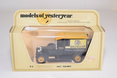 A35 22 1:43 MATCHBOX YESTERYEAR TALBOT VAN DUNLOP REIFEN MIB