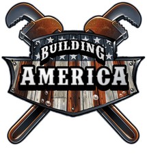 Building America Metal Sign - Hand Made in USA with American Steel