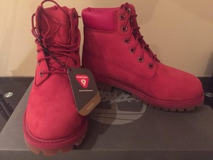 ruby red timberlands womens