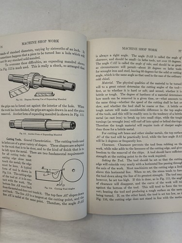 MACHINE SHOP WORK Parts 1-5 American School 1920s-1930s Softcover Textbook Set - Picture 9 of 12