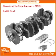 Engine Crankshaft + Bearing For 15-22 2.0 TSI Audi A4 A5 Q5 Golf GTI 06L105101D