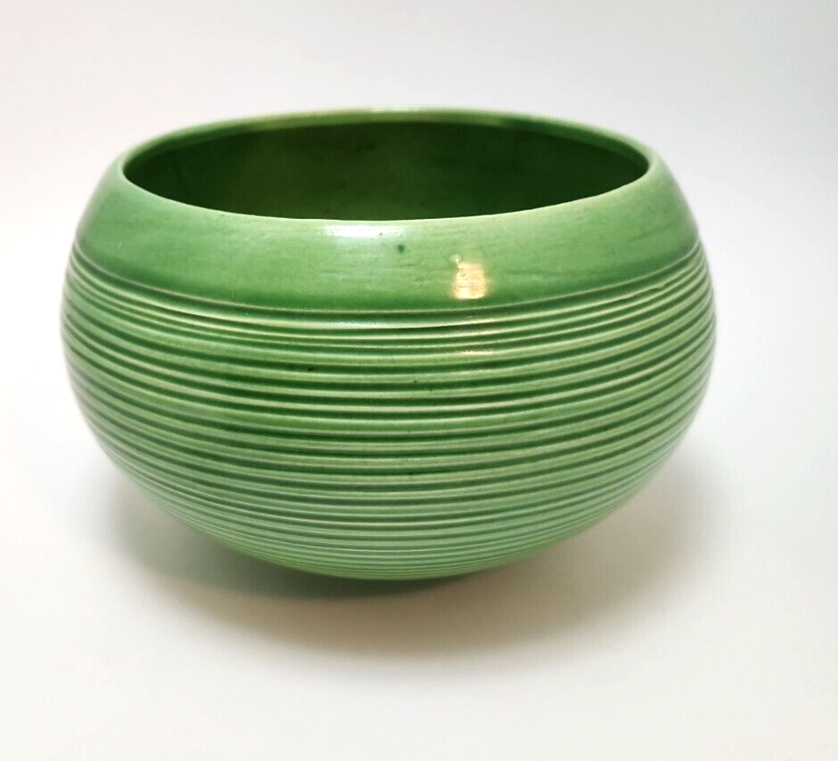 Jenkins Ceramics Planter Green Pot Vintage California Pottery 60s 70