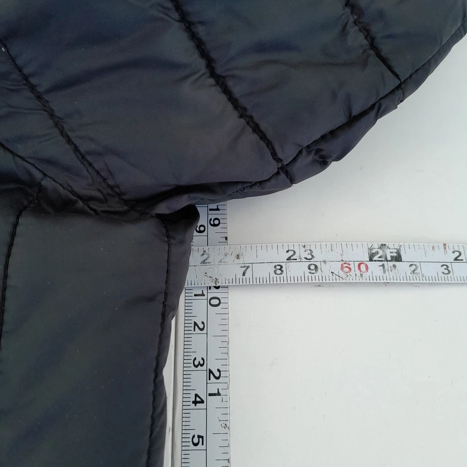 Jaqueta NICCE masculina preta média acolchoada com zíper bolsos com capuz - Imagem 4 de 4