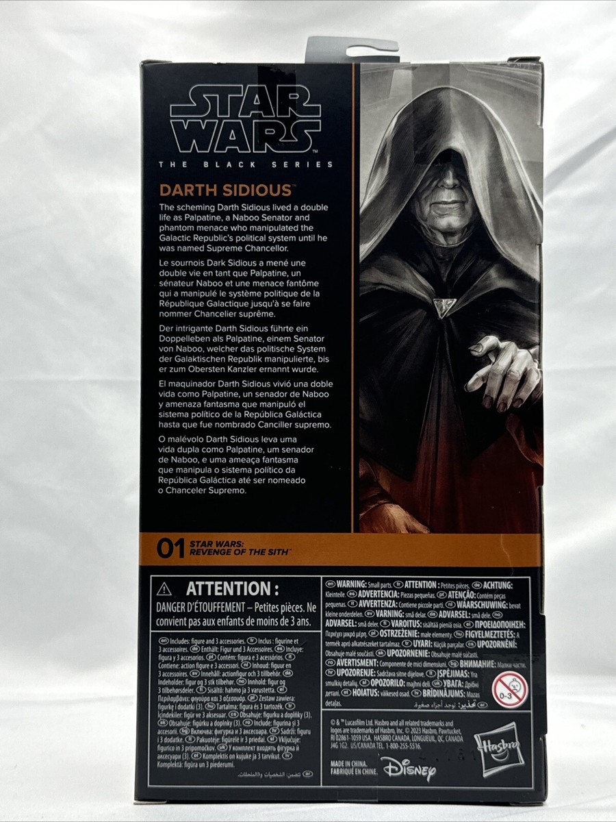 Figura Articulada Star Wars Darth Sidious - The Black Series 15 cm
