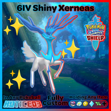XERNEAS ✨ Ultra SHINY 6IV ✨ Pokemon SWORD and SHIELD lv100 Legendary +EVs